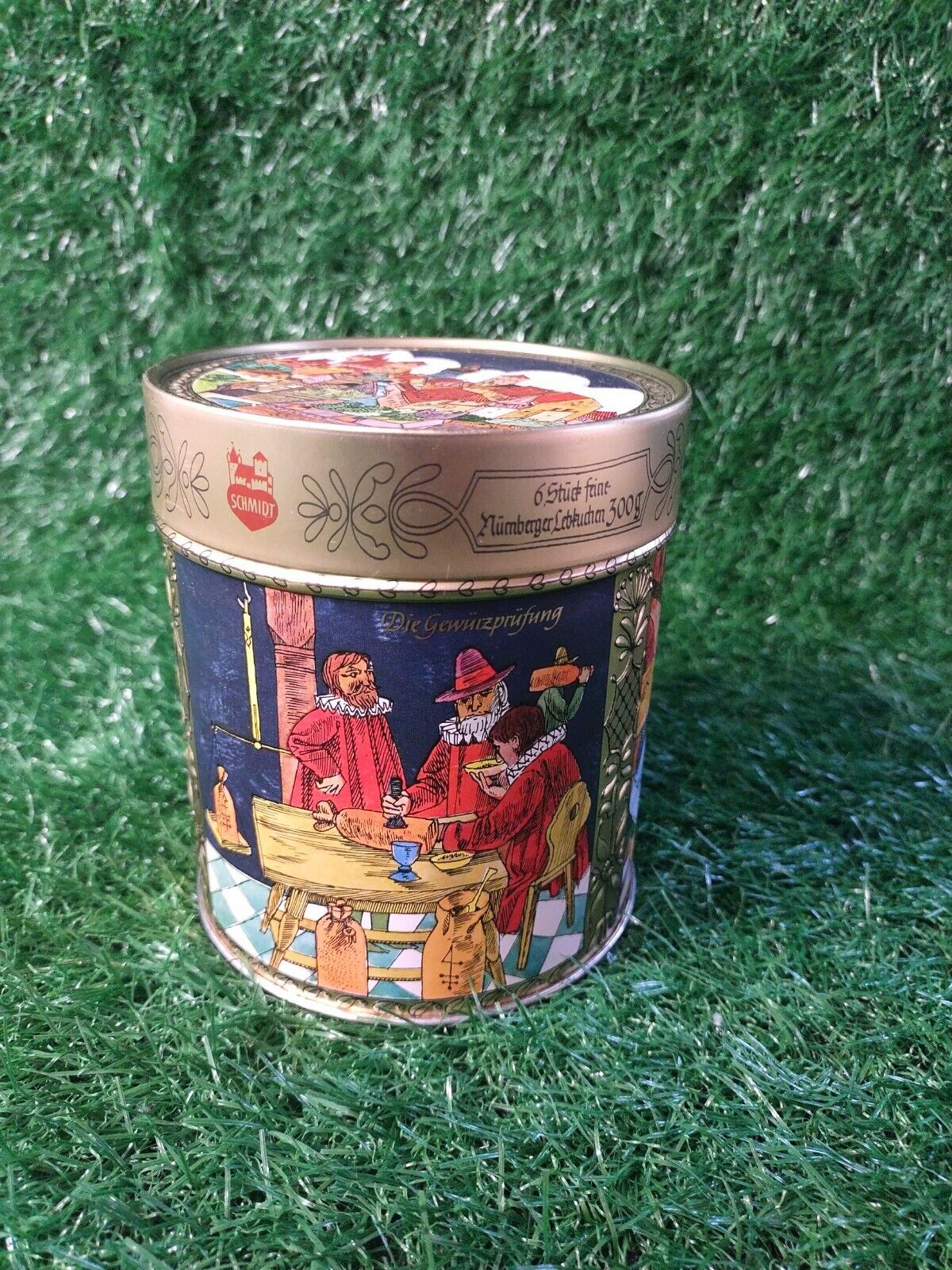 Vintage Souvenir Tin Can, Nuremberg, Schmidt 