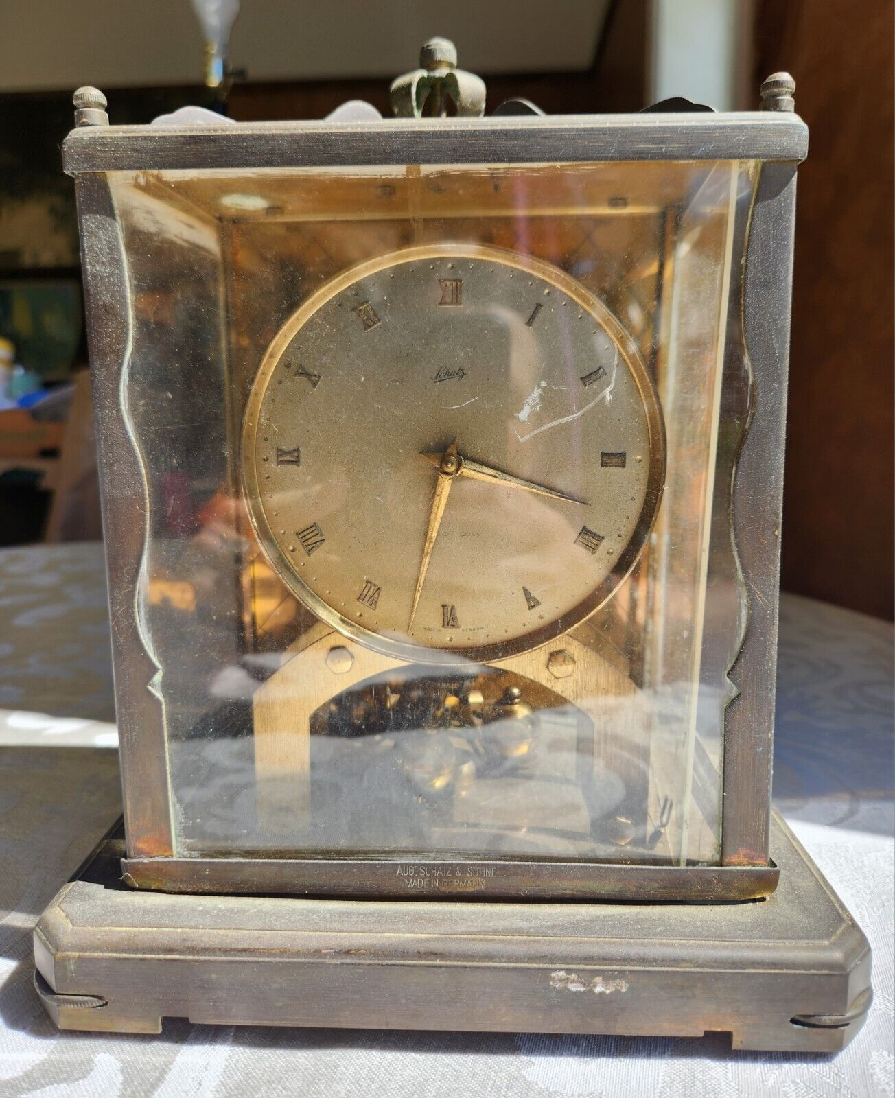 August Schatz & Sohne Vintage Table Clock