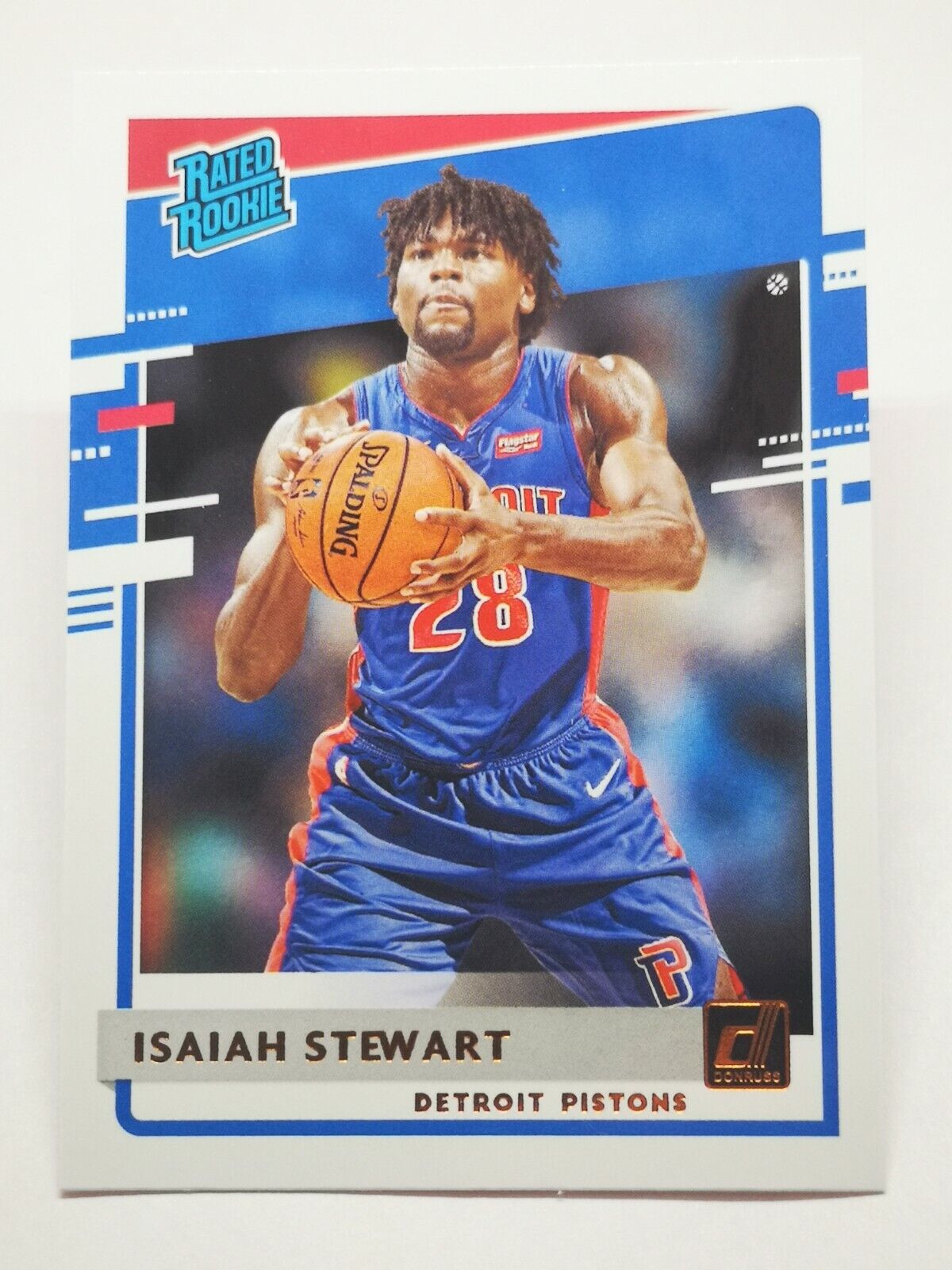 2020-21 Panini Donruss N5 NBA Isaiah Stewart Rated Rookie #233 Detroit Pistons