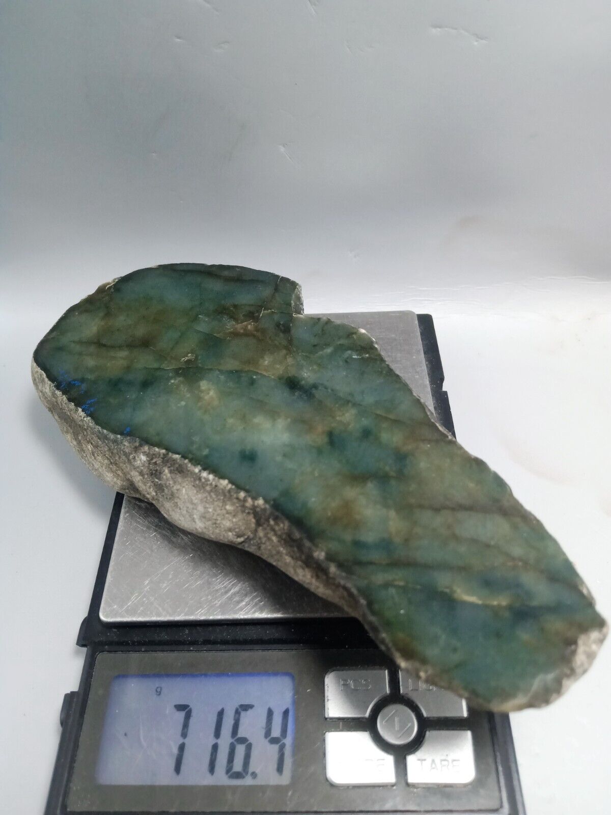716grams Jadeite Jade Rough Cut 100% Authentic Real Natural Burmese Jade Slab