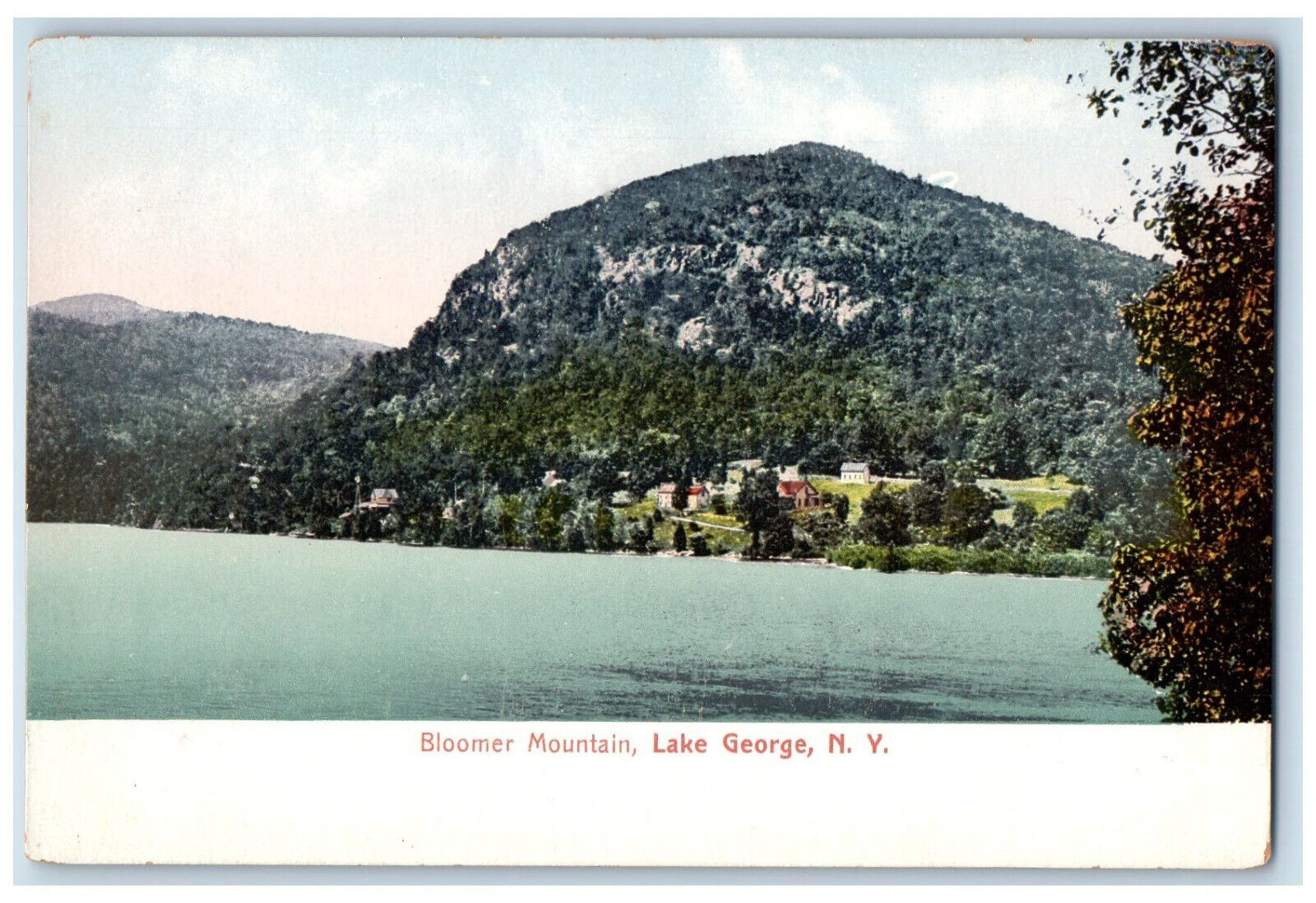 c1905 Bloomer Mountain Lake George New York NY Unposted Antique Postcard