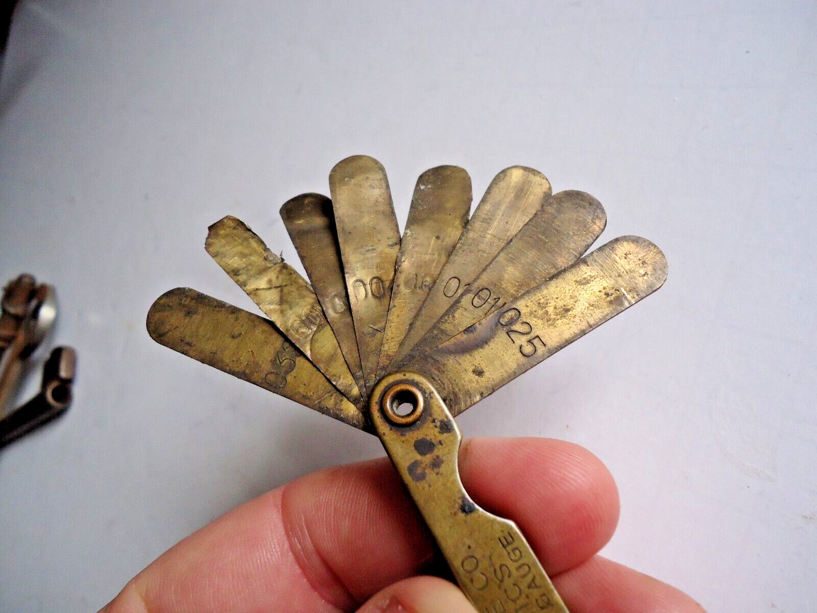 Antique  S.S. Kresge Co. Mechanics Thickness Gauge Brass Tool