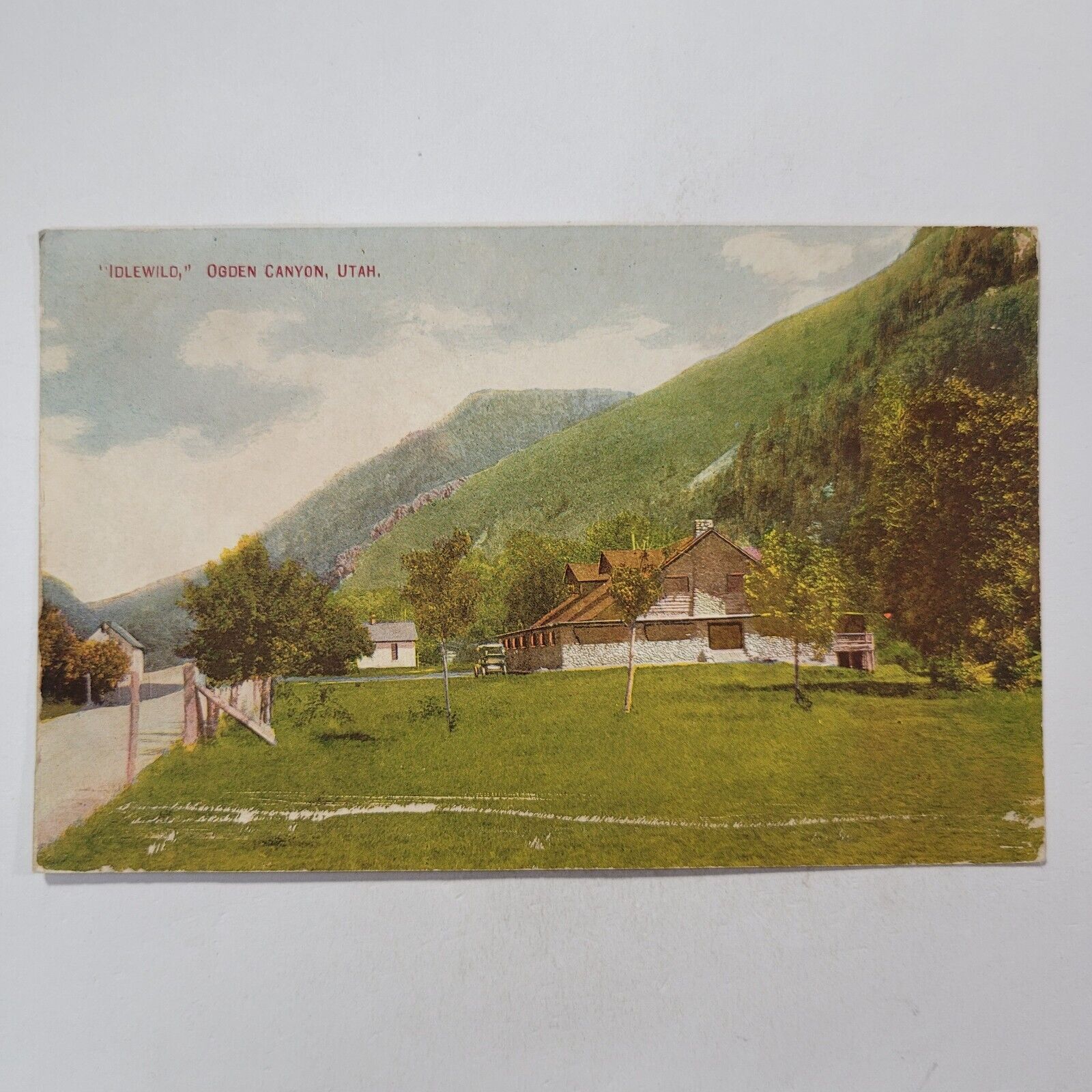 Idlewild Lodge Resort Inn Ogden Canyon Utah Antique Vintage Postcard c1900s