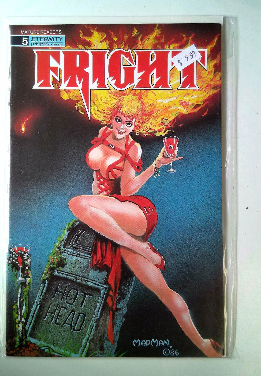 Fright #5 Eternity Comics (1988) VF+ 1st Print Comic Book