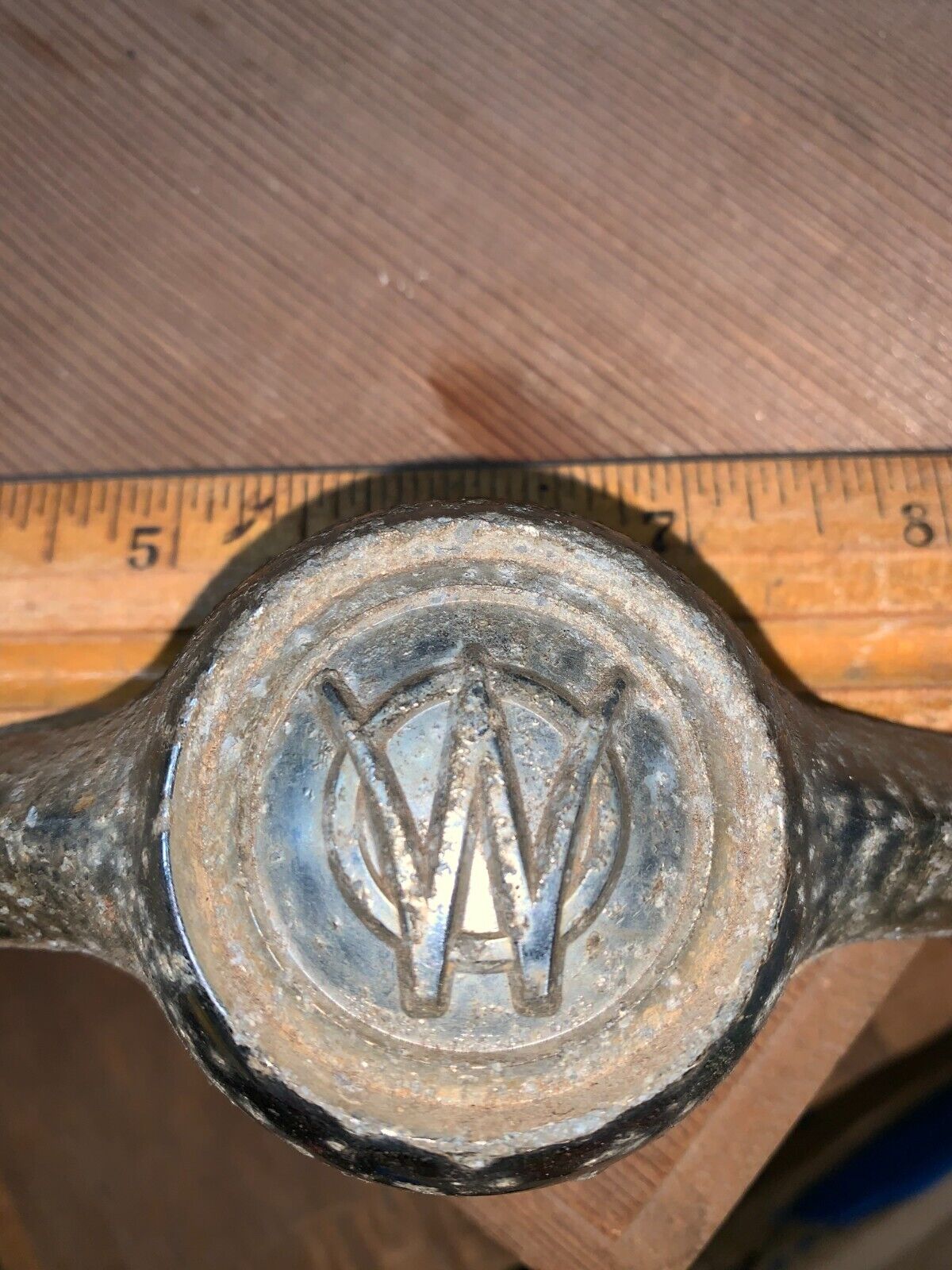 1950's WILLYS Jeep Hood Emblem Metal Nameplate Authentic