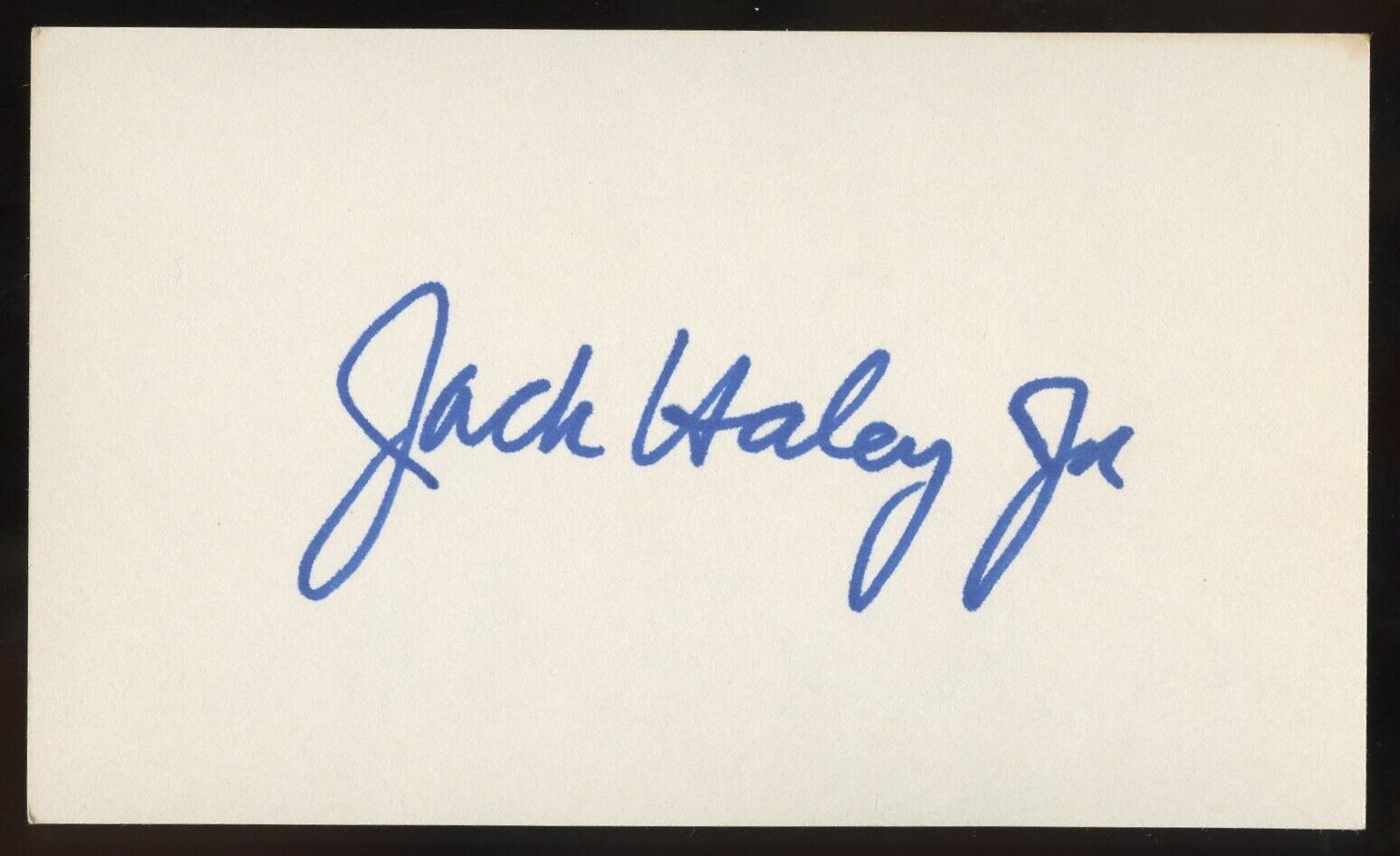 Jack Haley Jr. d2001 signed Vintage 3x5 Hollywood: Director That\'s Entertainment