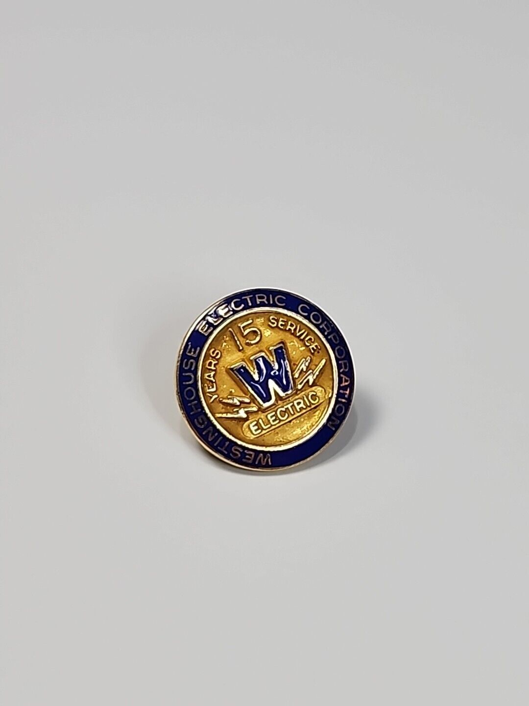 Westinghouse Electric 15 Year Employee Service Award Pin Screw-Back Vintage*