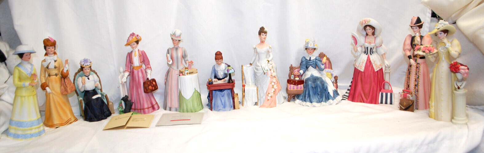 Avon Mrs. Albee President's Club Award Porcelain Figurines  Lot of 11   L2851