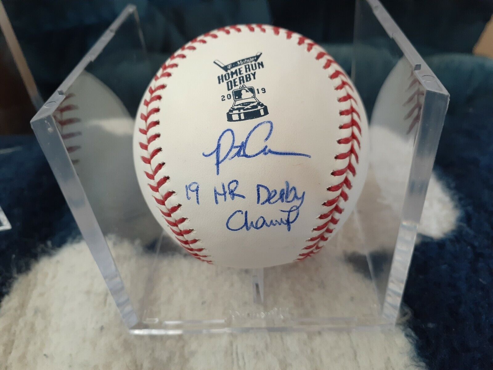 Pete Alonso Signed 19 HR  DERBY BALL with 19 HR DERBY CHAMP INSC with FANATICS