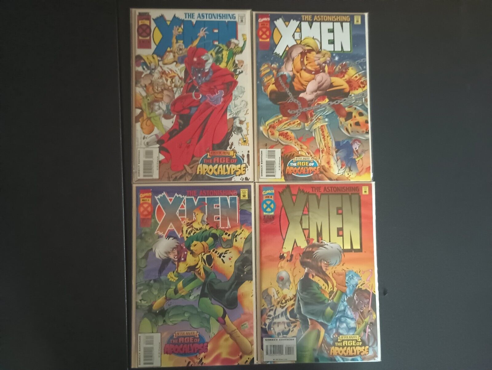 The Astonishing X-Men The Age Of Apocalypse #1-4 Marvel Comics 1995 NM,VF+ Shape