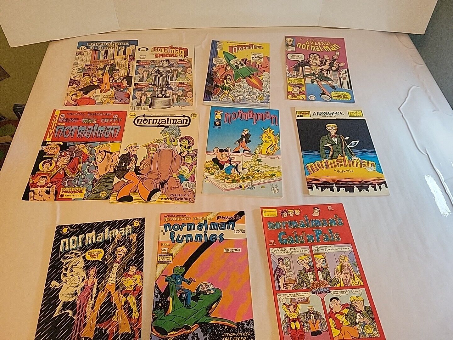 Lot of 11 Different Issues of Normalman Jim Valentino Renegade Press 3D Special 