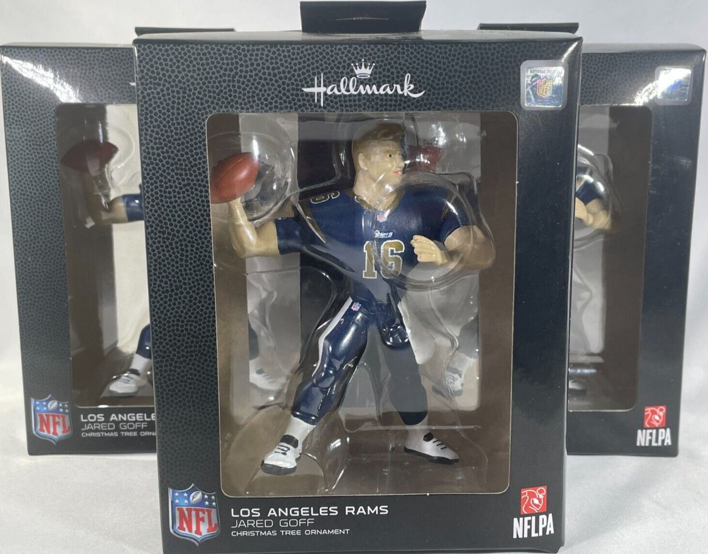 Hallmark NFL Football Los Angeles Rams Jared Goff Christmas Ornament *NEW in BOX