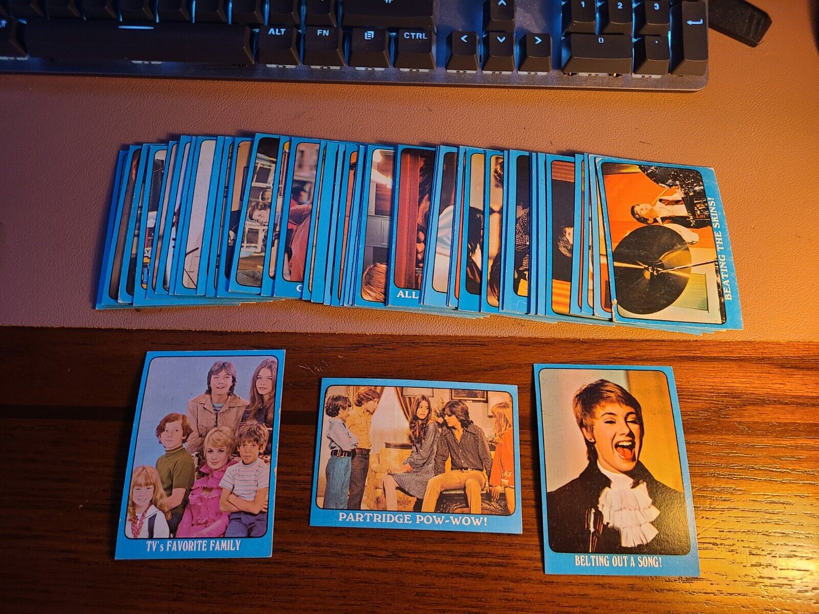 1971 Topps The Partridge Family Series 2 Set #1A-55A Blue Mid Grade EX Avg