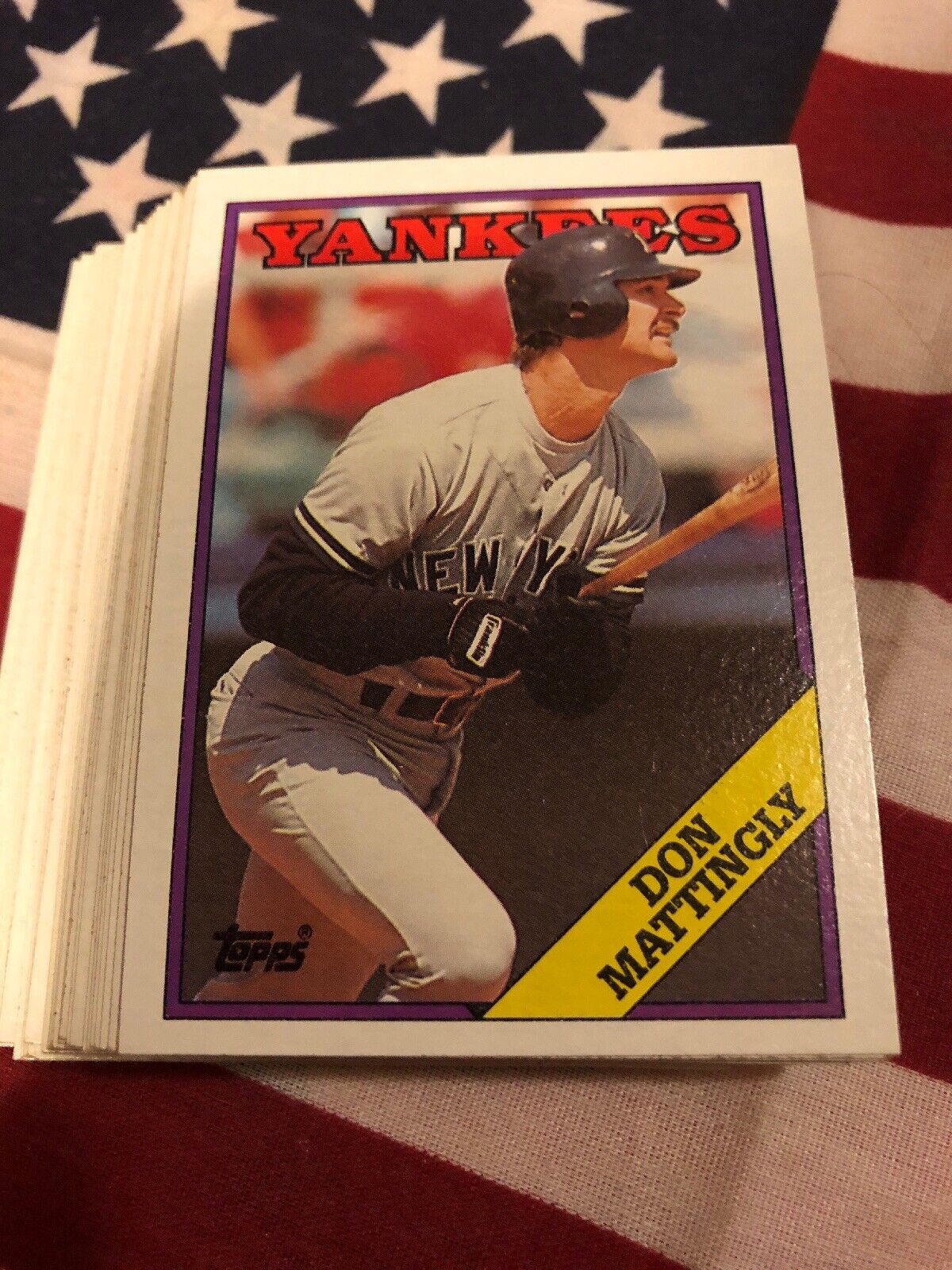 1988 Topps Yankees Team Set With Don Mattingly