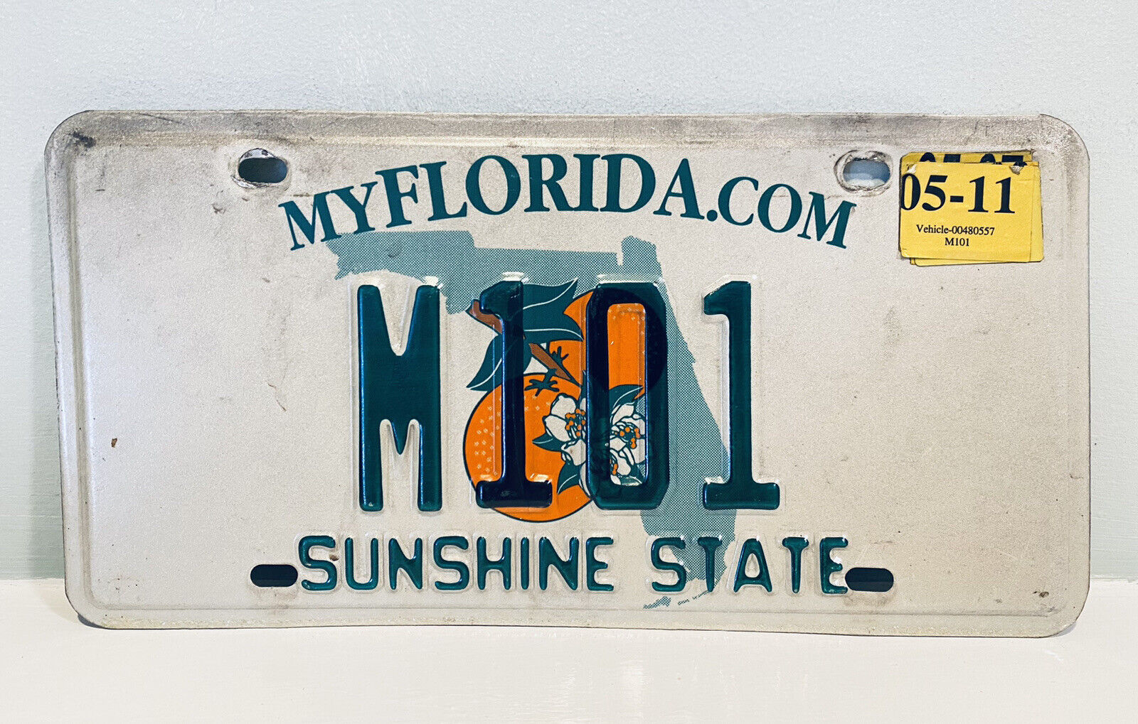 2011 Florida License Plate Garage Decor Ford Chevy M101 ALPCA Sunshine State