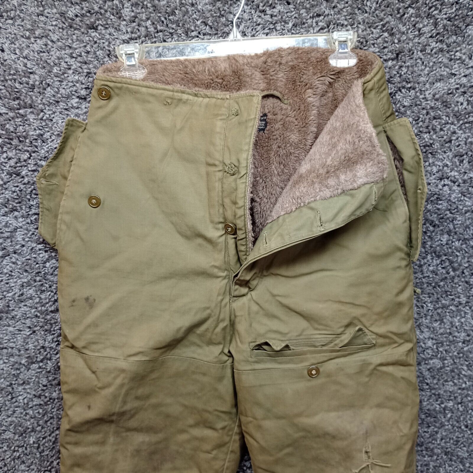 Vintage Rare 1940s US Army Air Force Cold Weather Pants Type A10 A-10 Size 36