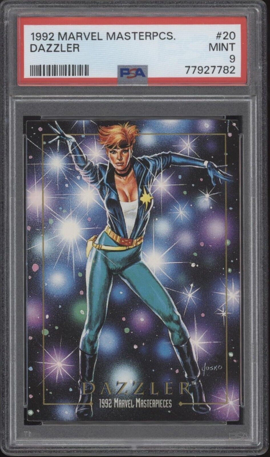 Dazzler 1992 Skybox Marvel Masterpieces #20 PSA 9
