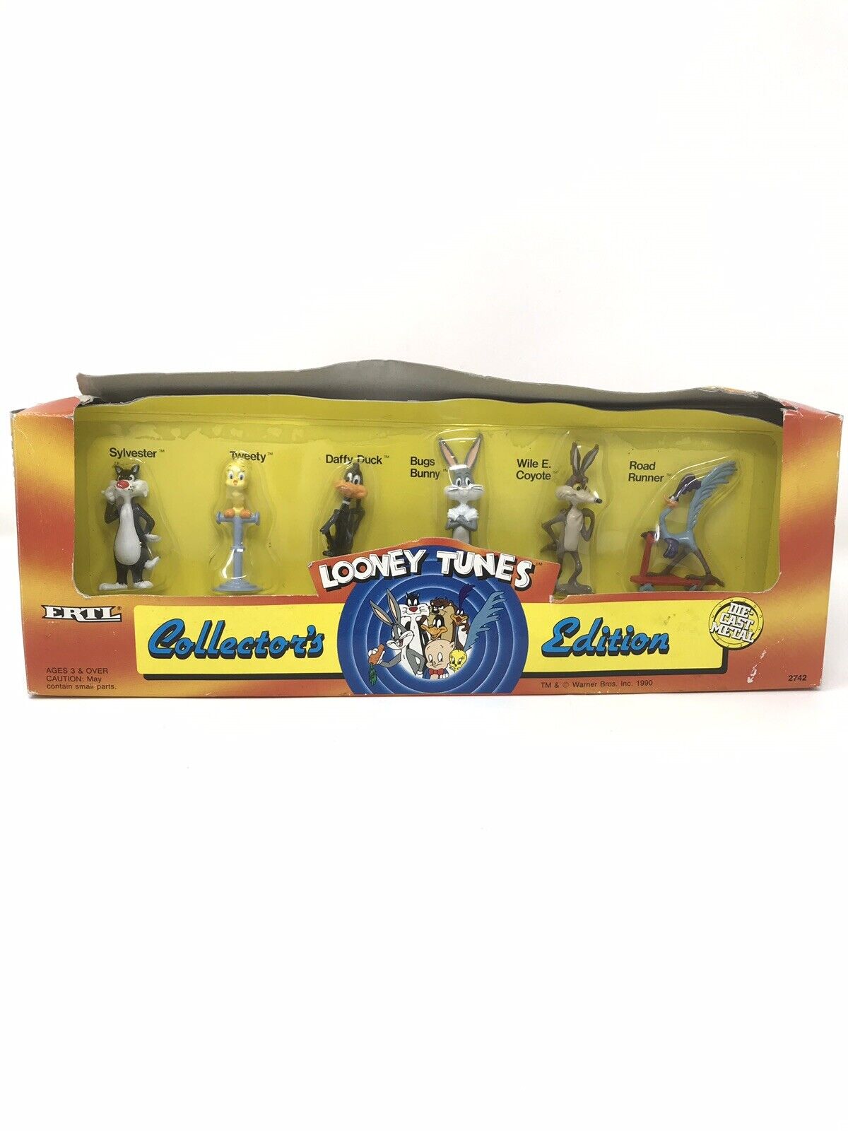 The Looney Tunes Collector\'s Edition 6 Piece 1990 ERTL Die Cast Figure Set