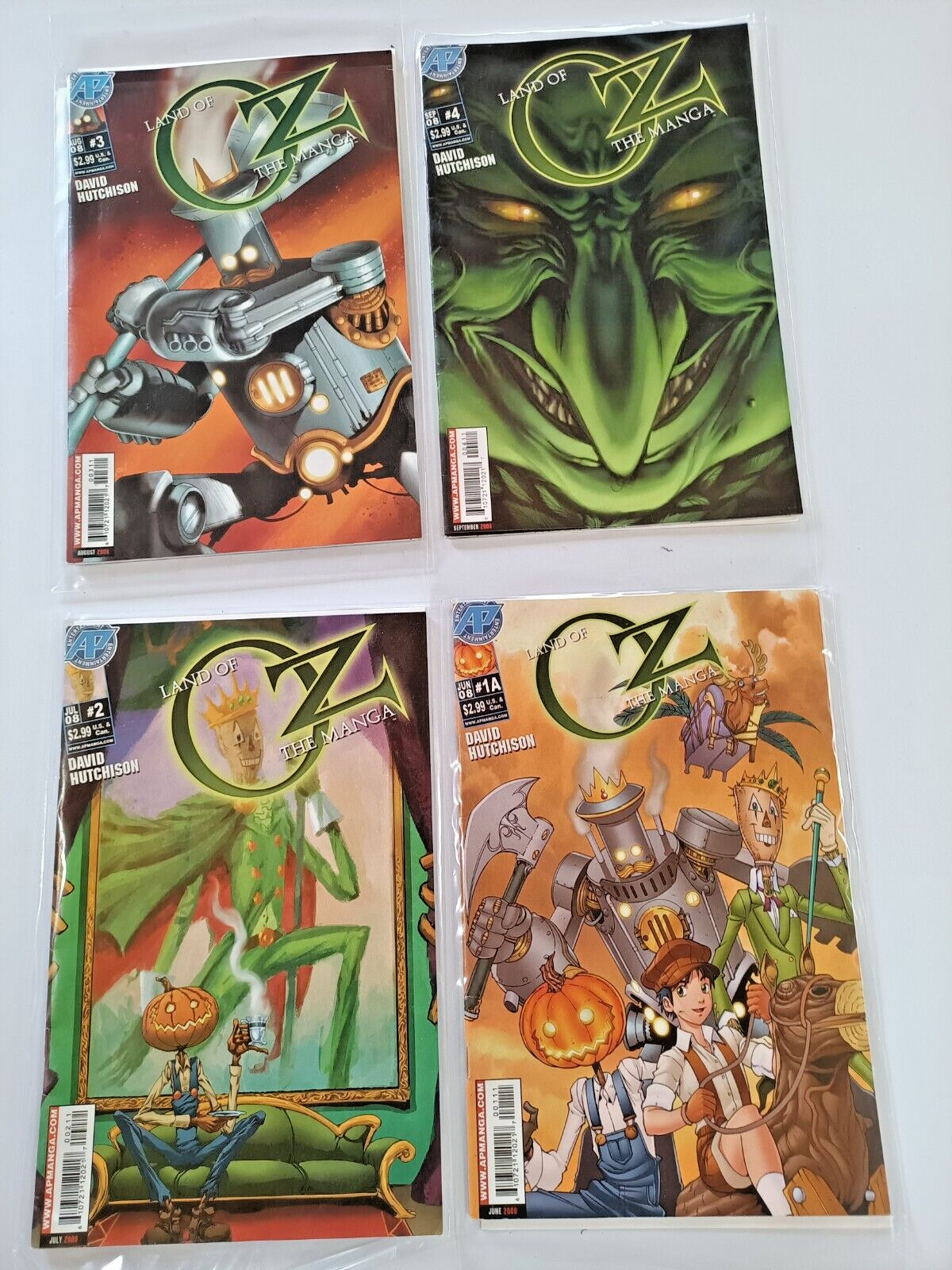 Lot of 4 Oz the Manga David Hutchison Comic Books NICE