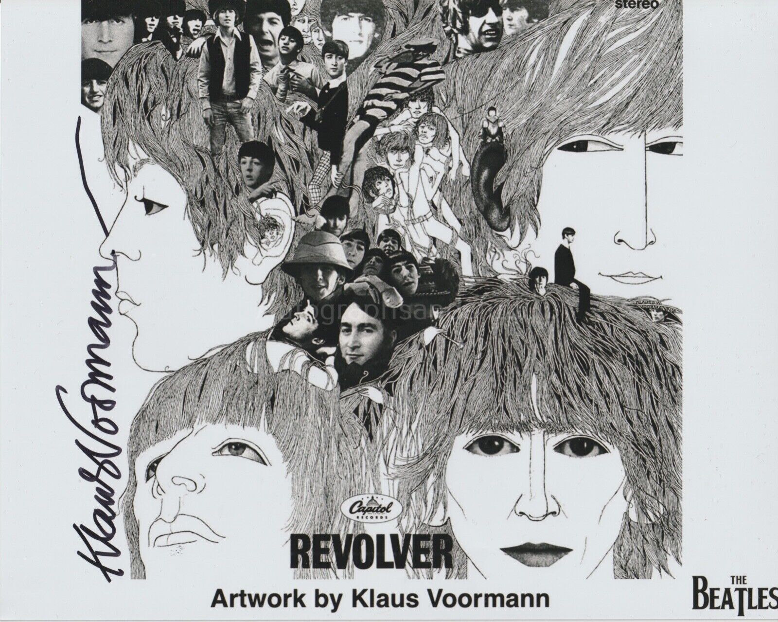 Klaus Voormann Hand Signed 8x10 Photo Autograph The Beatles Revolver, Manfred
