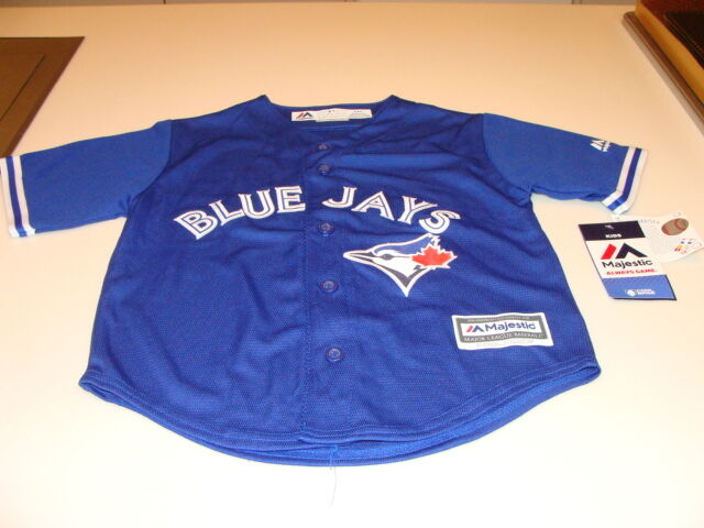 Toronto Blue Jays Infant Kids Child Large Age 6x/7 Jersey Cool Base Blue Alt MLB