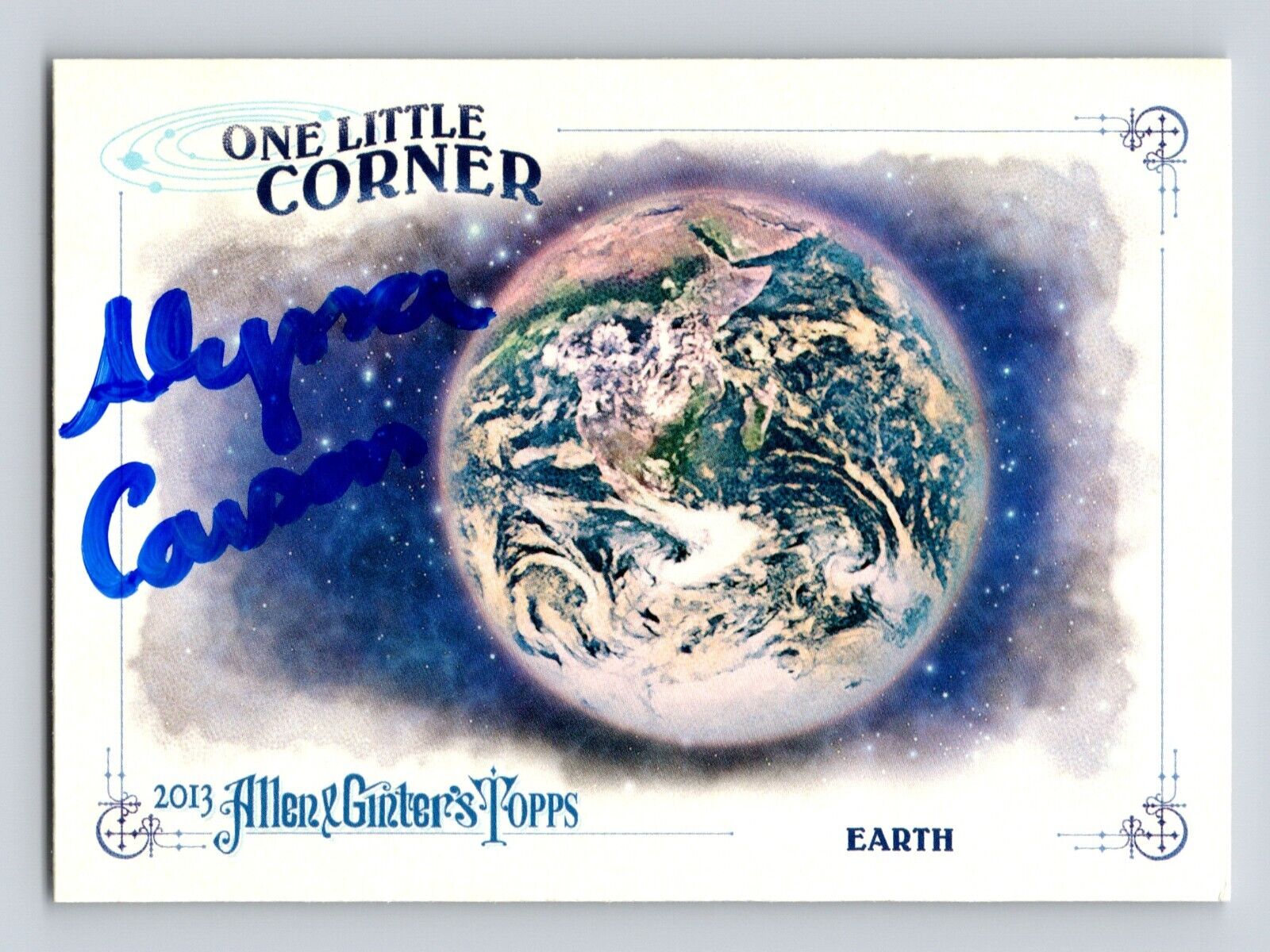 Alyssa Carson Authentic Autographed Signed NASA 2013 Allen & Ginter Earth Card