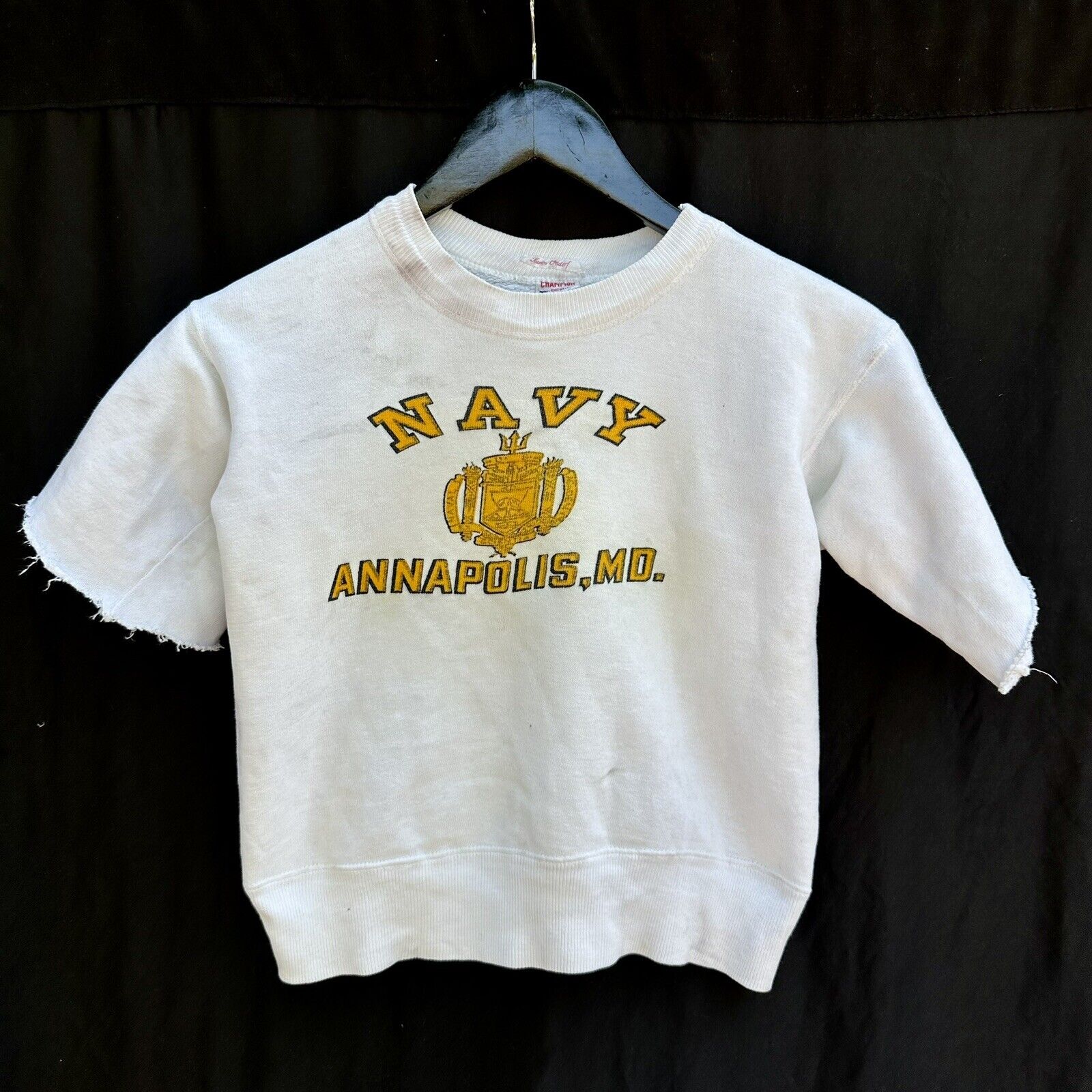 WWII - 1950s US Navy Annapolis Champion Sweatshirt Small