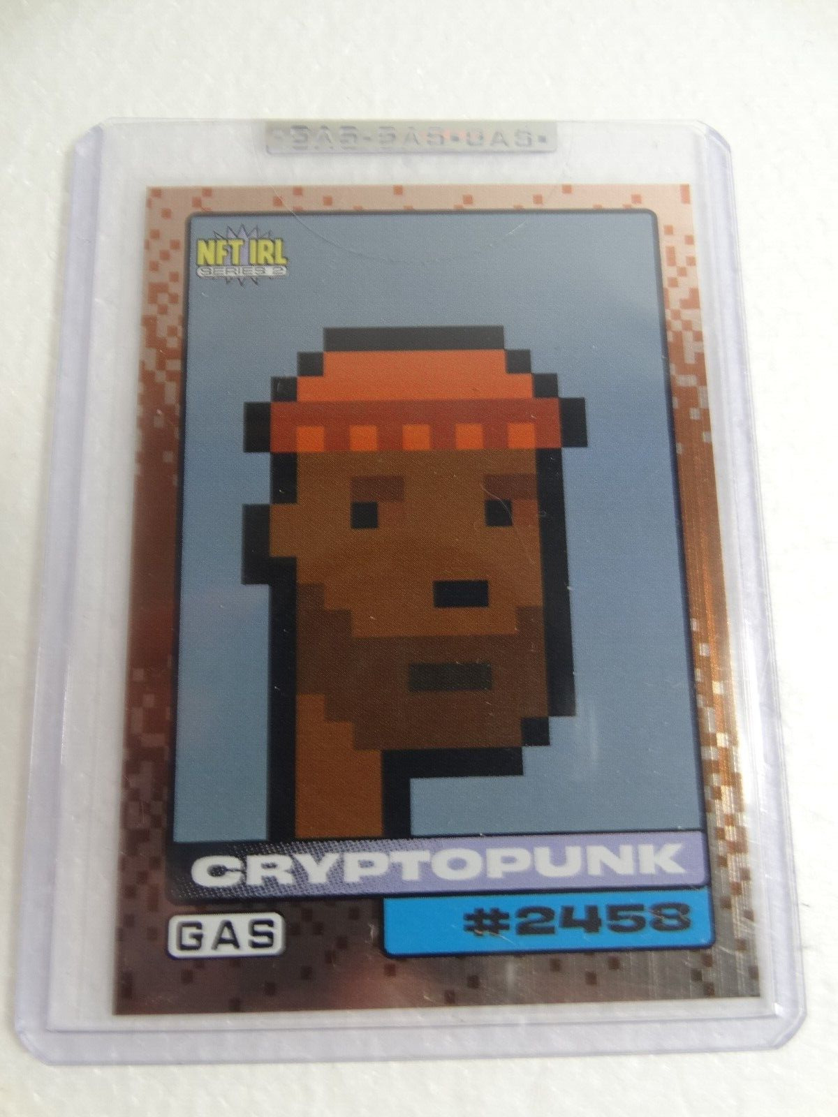 Limited Crypto Punk #2458 G.A.S. Trading Card Pixel Foil 15 of 20 Only