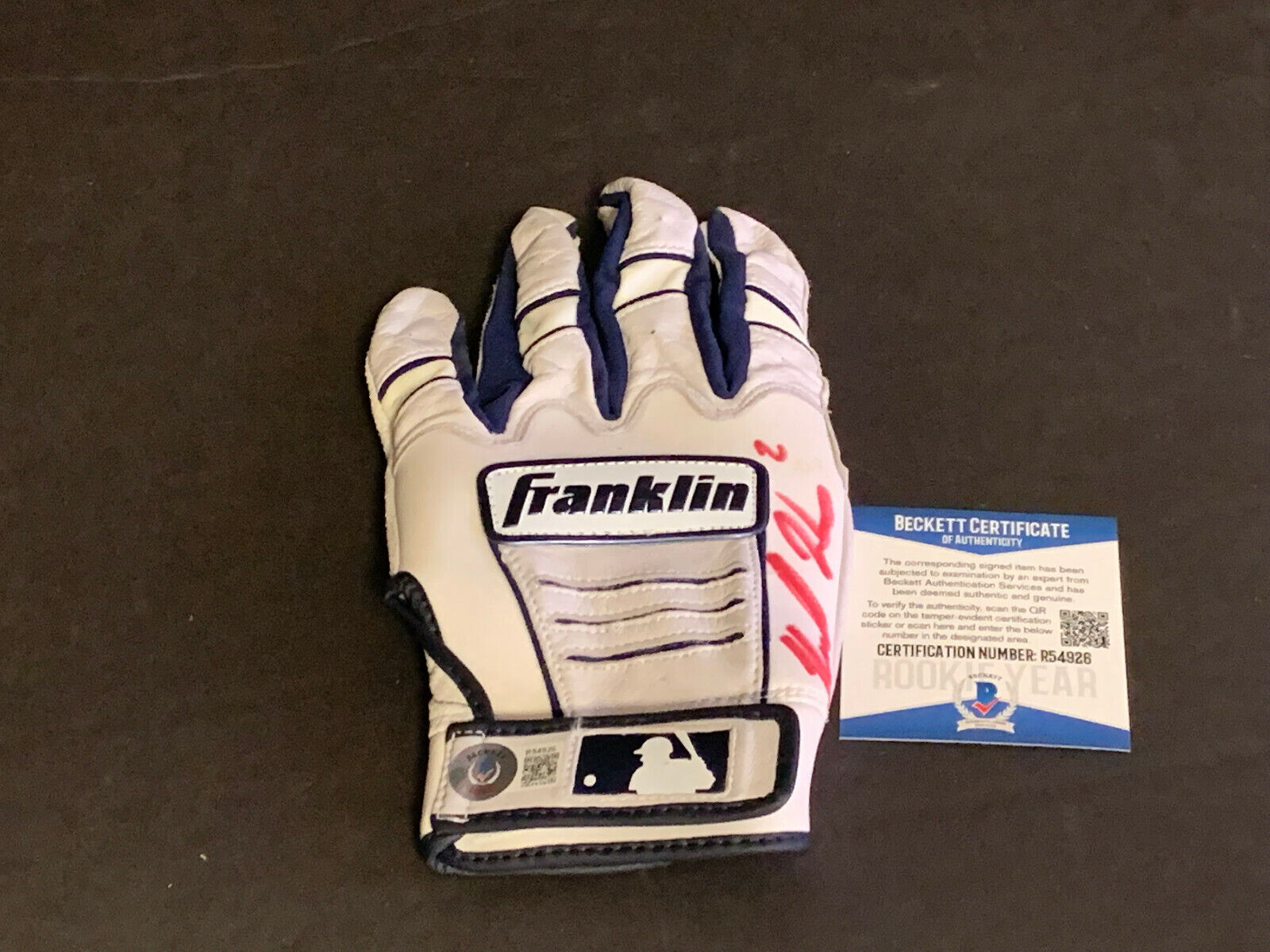 Michael Harris Braves Autographed Signed 2021 Game Used Batting Glove Beckett
