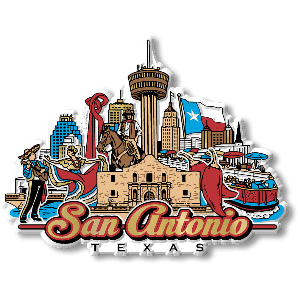 San Antonio City Magnet by Classic Magnets