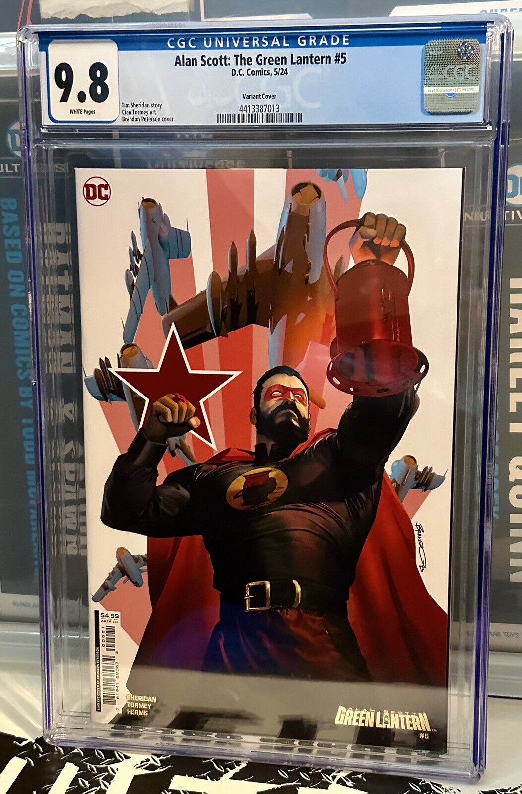 Alan Scott Green Lantern #5 CGC 9.8 Peterson Red Soviet MIG Variant Cover DC New