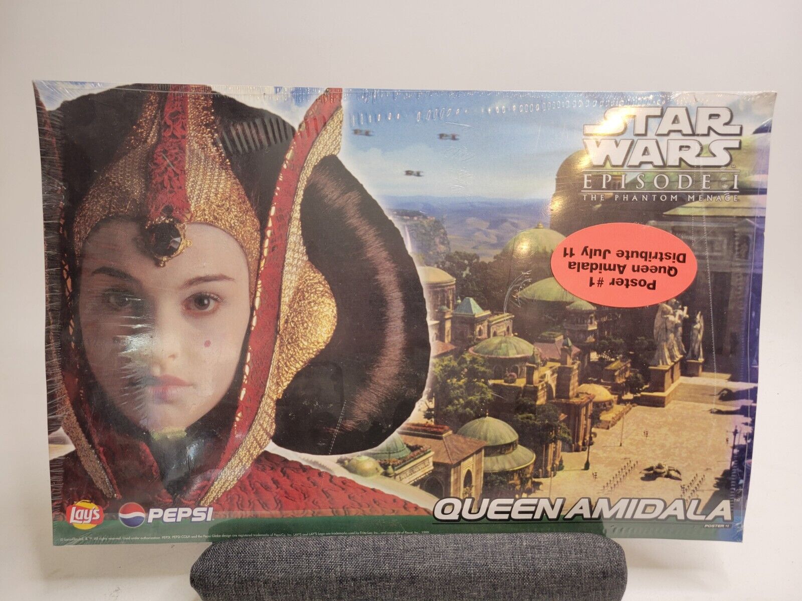 1999 Star Wars Episode 1 Pepsi/Lays Promo Posters - Queen Amidala Sealed Pack 20