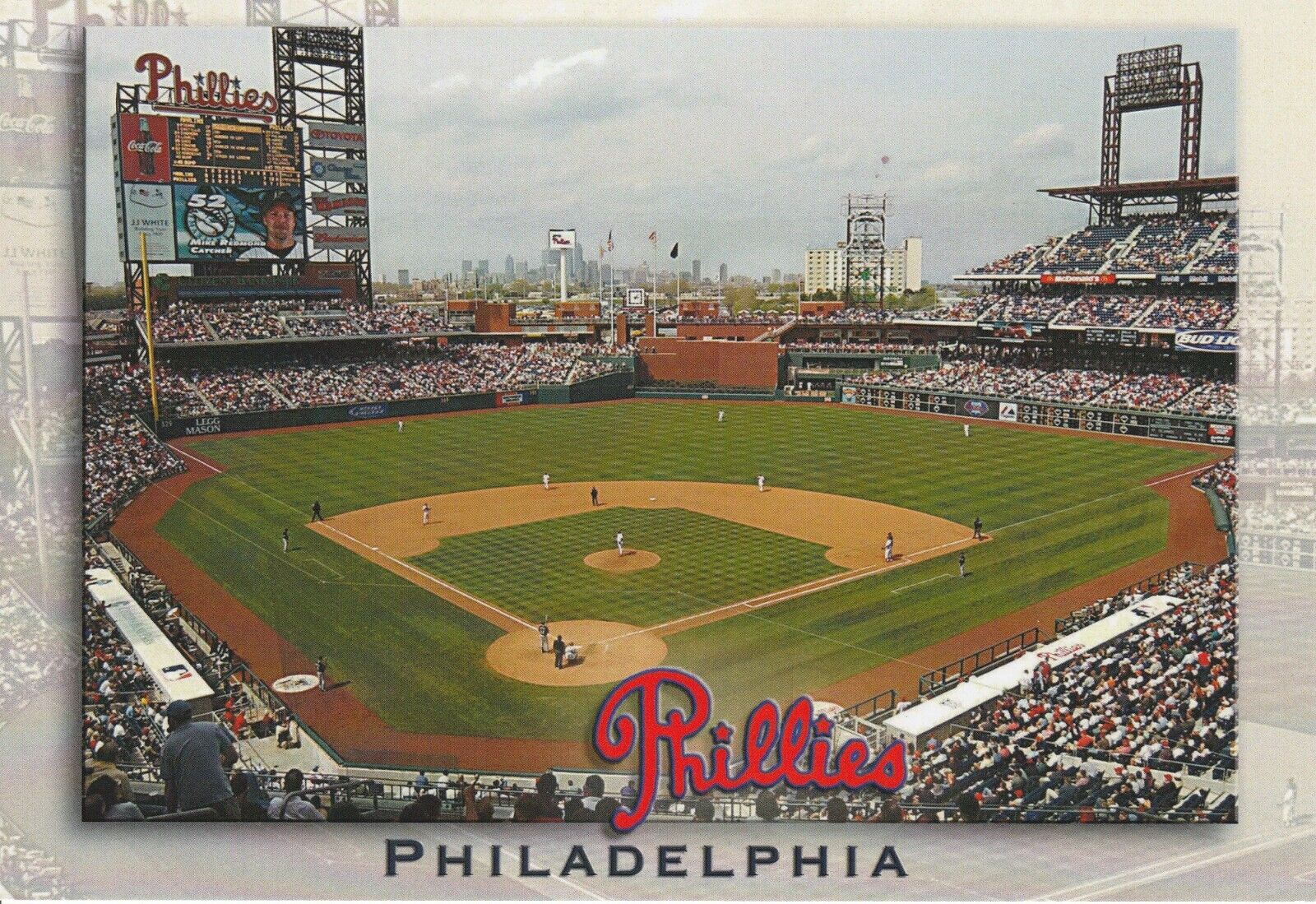 Philadelphia Phillies Citizens Bank Park Baseball 5x7 Jumbo Stadium Postcards