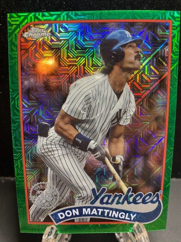 2024 Topps Chrome Don Mattingly #T89C-7 Green /99 (2 Free Mystery Cards)