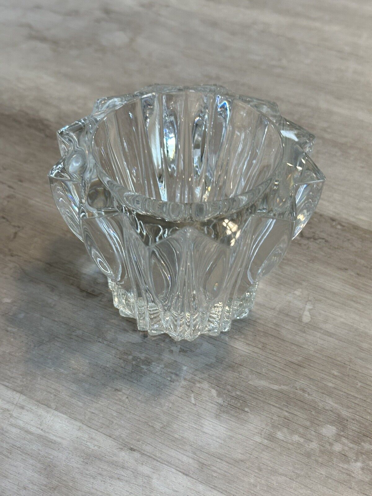 Mikasa Crystal SIGMA 12 Point Votive Candle Holder 3.25\