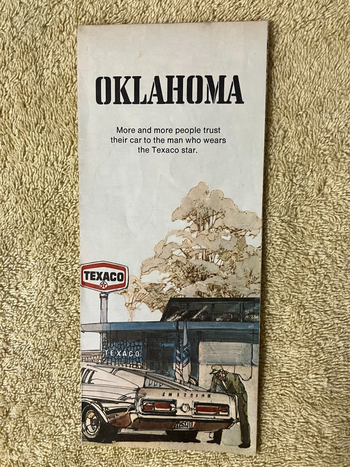VTG Oklahoma 1971 Texaco Road Map