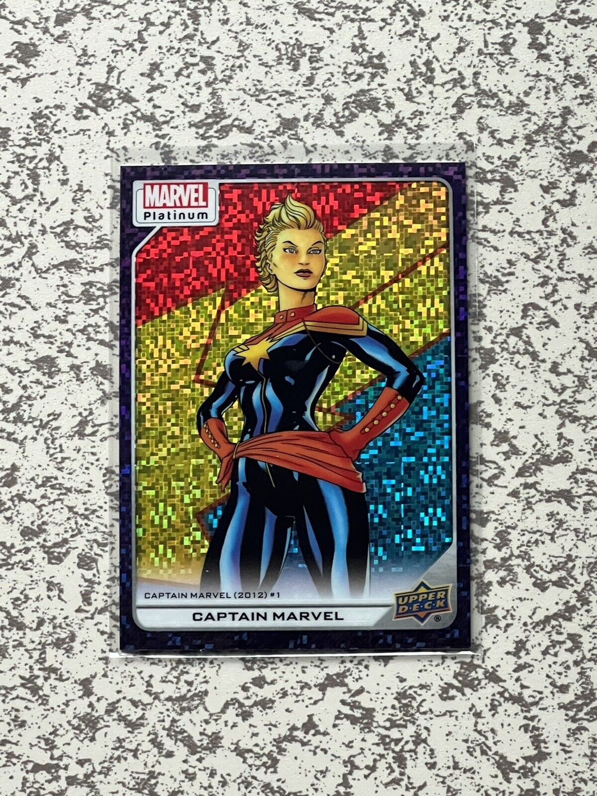 Upper Deck Marvel Platinum Captain Marvel Purple Pixels #15/35 Card No. 148