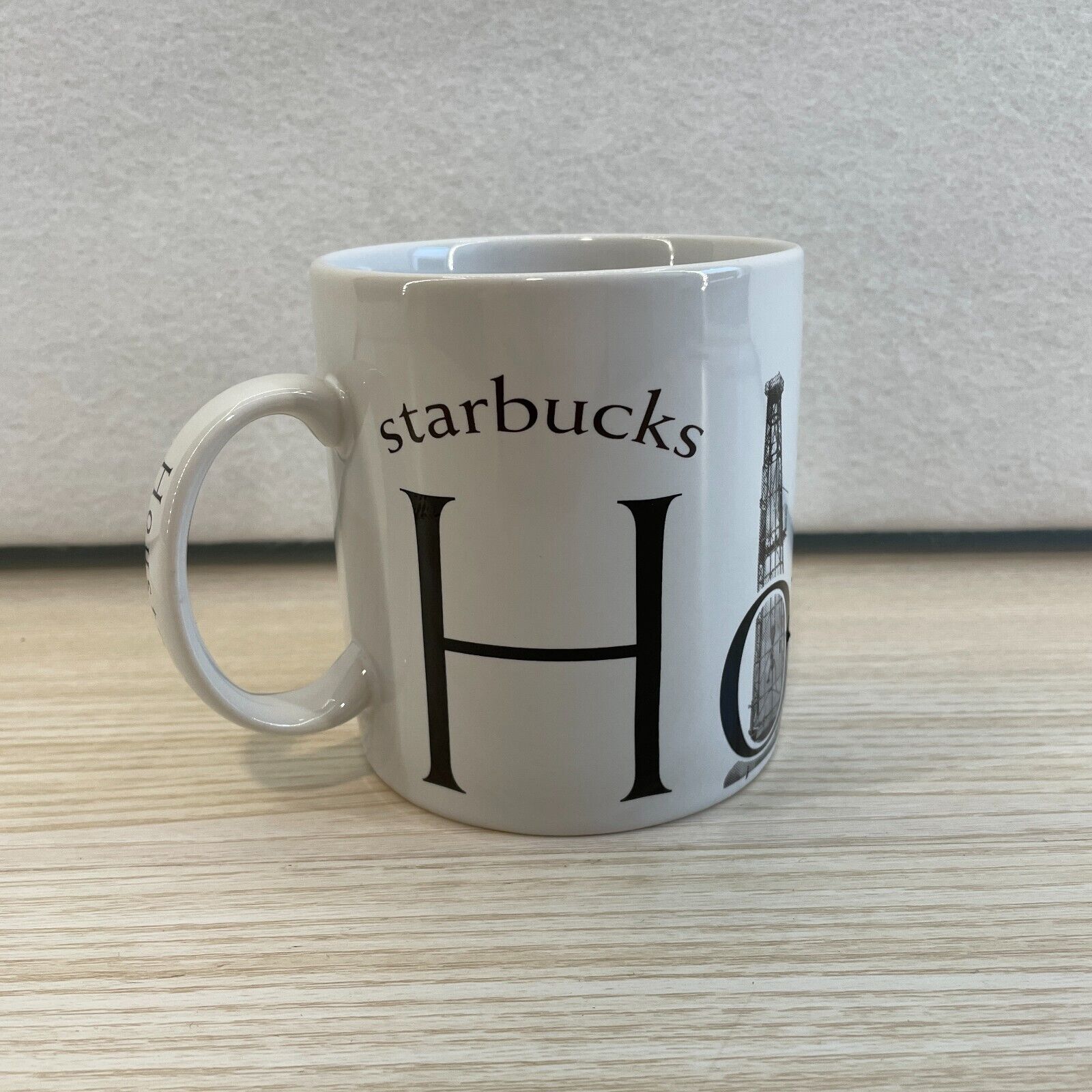 Starbucks Houston Black White Coffee City Mug Cup 1994 Collector Series