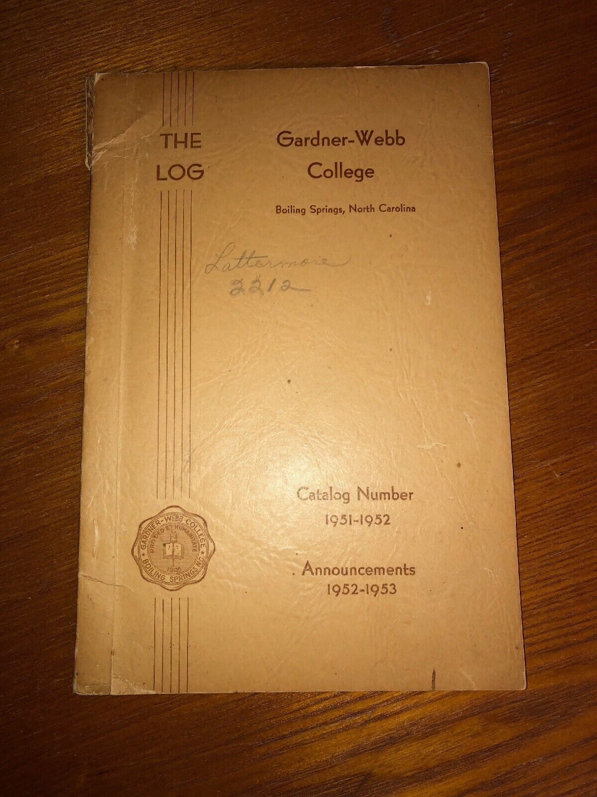 The Log Gardner Webb College 1952-53 Catalog