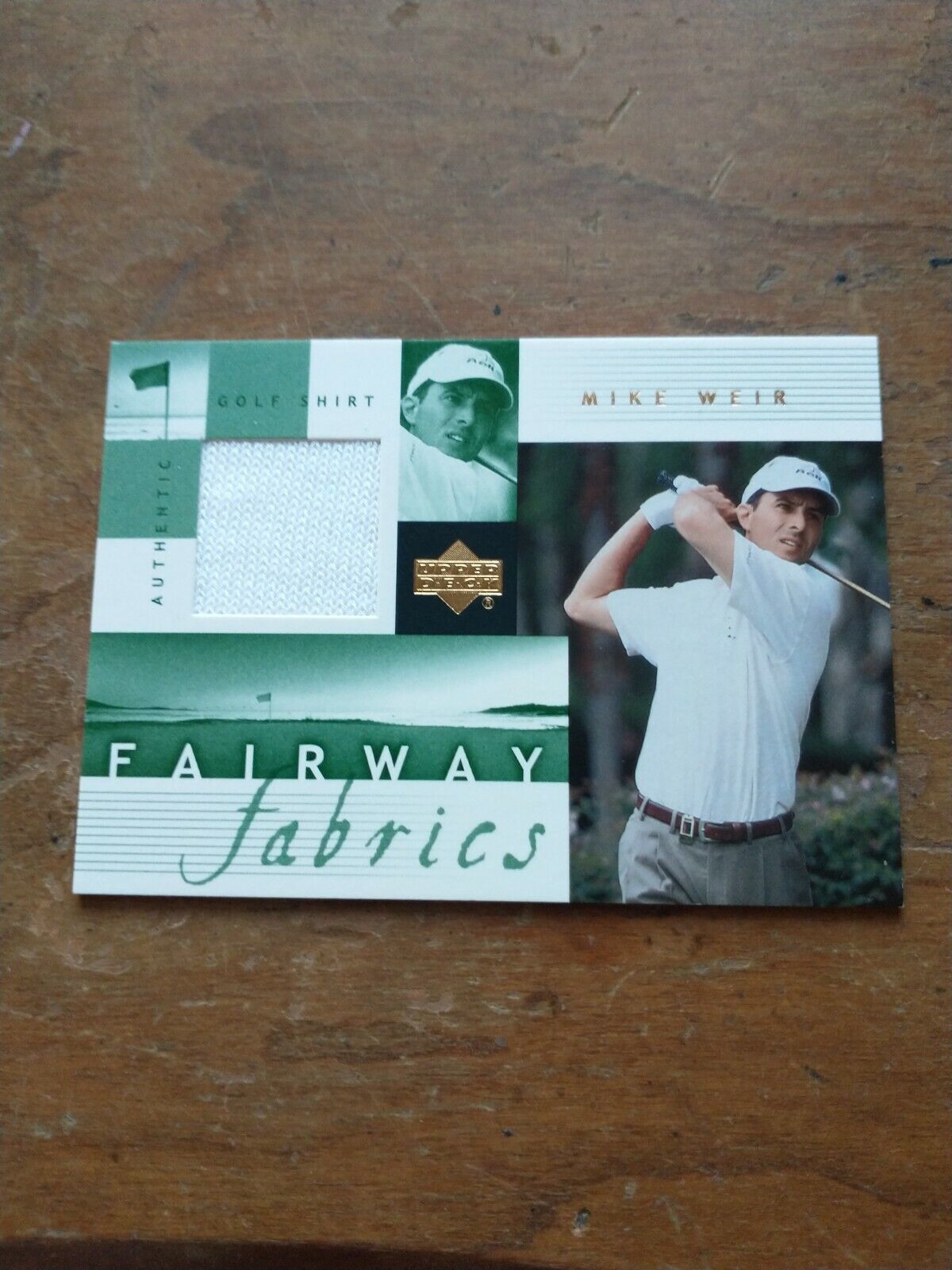 2002 UD (Fairway Fabrics) #MW-FF Mike Weir