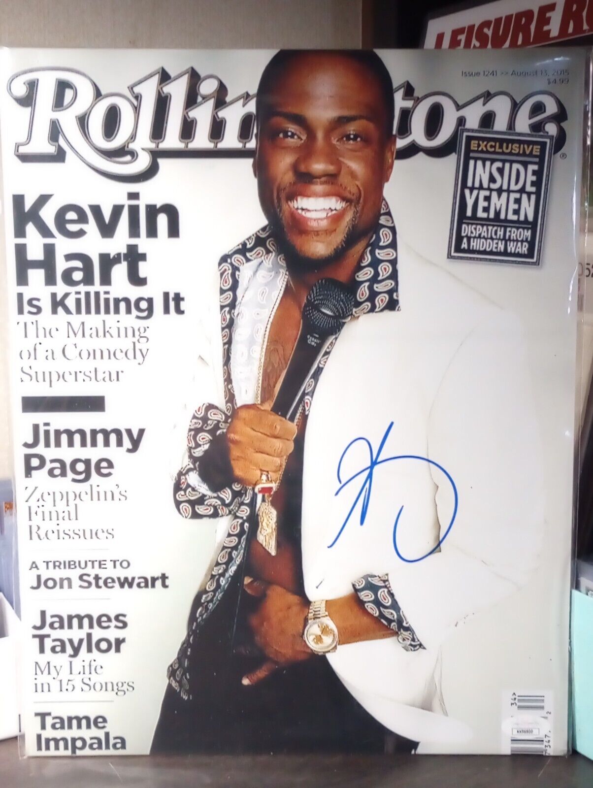 Hollywood All Star 🔥 KEVIN HART 🔥 Autographed 11x14 Rolling Stone Cover JSA