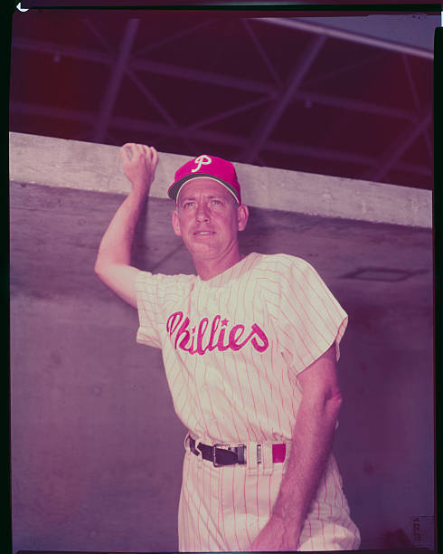 Mayo Smith, wearing a Philadelphia Phillies uniform, later bec - 1955 Old Photo