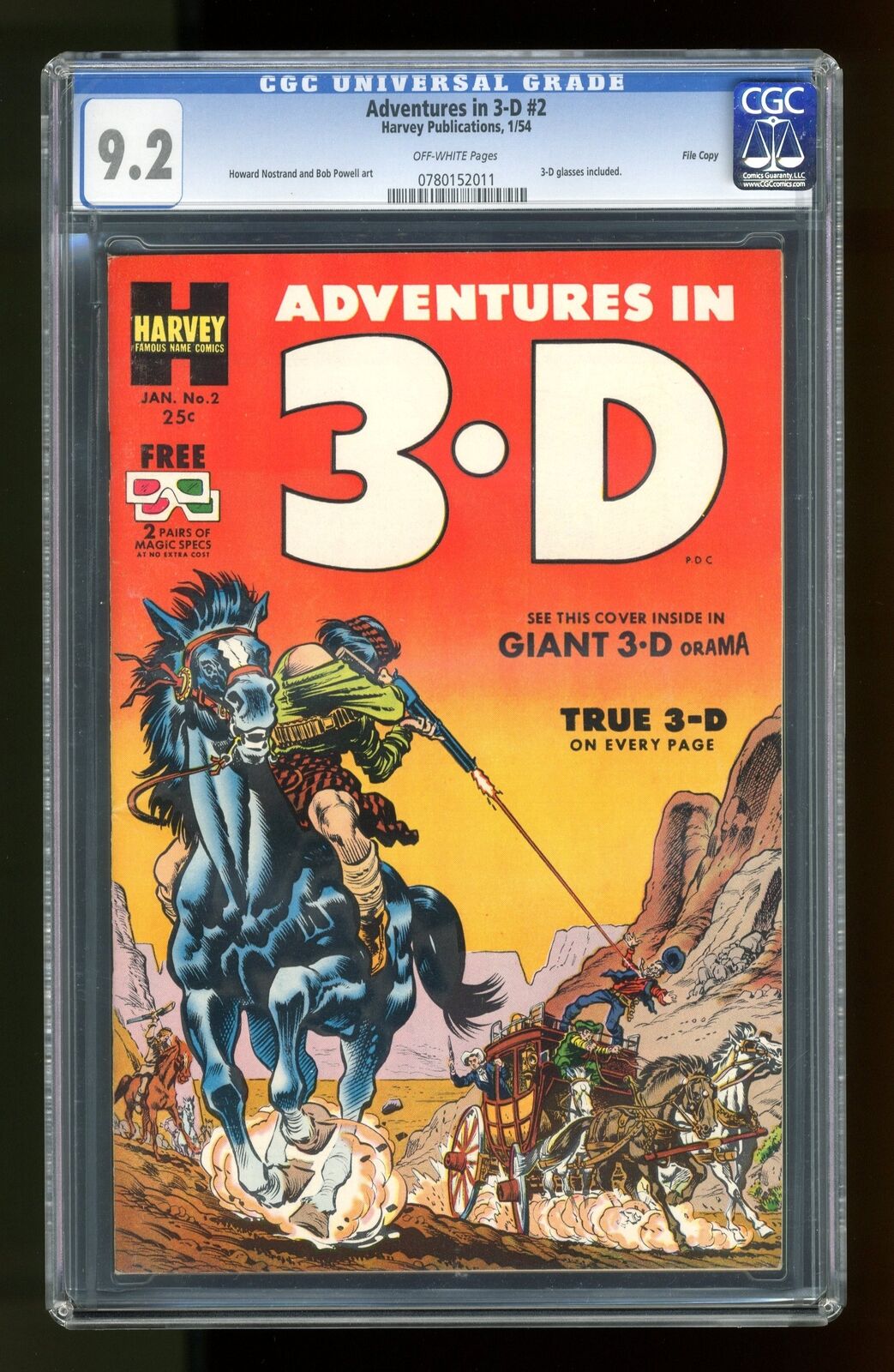 Adventures in 3-D #2 CGC 9.2 1954 0780152011