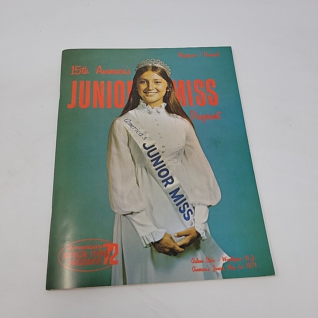 Americas Junior Miss Pageant 72 1972 Program Annual Used Magazine 