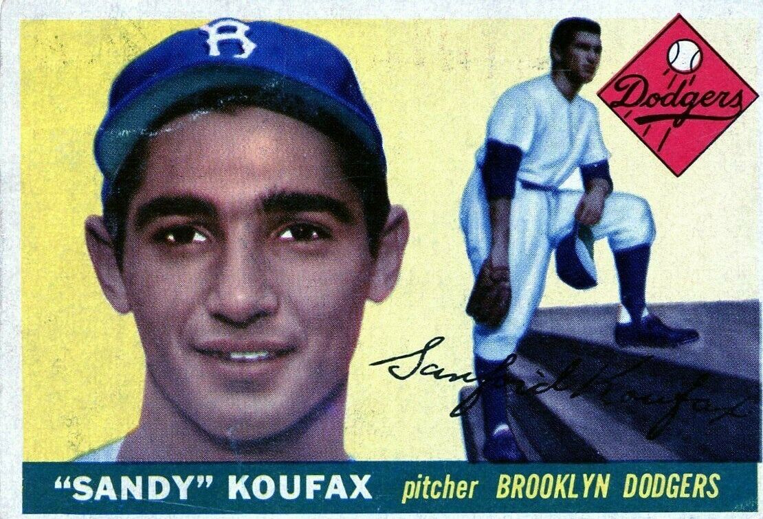 1955 Topps Sandy Koufax Rookie Card 123