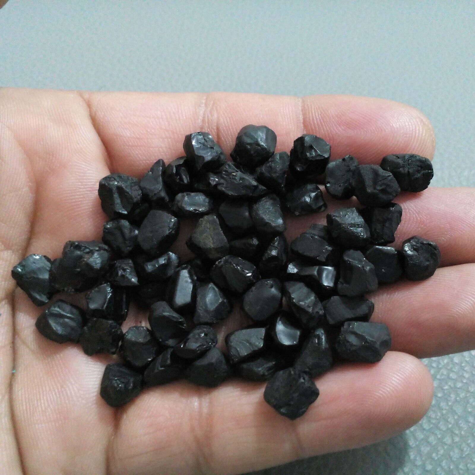 Fabulous Black Spinal 60 Piece Raw Size 8-10 MM Natural Black Spinal Gemstone
