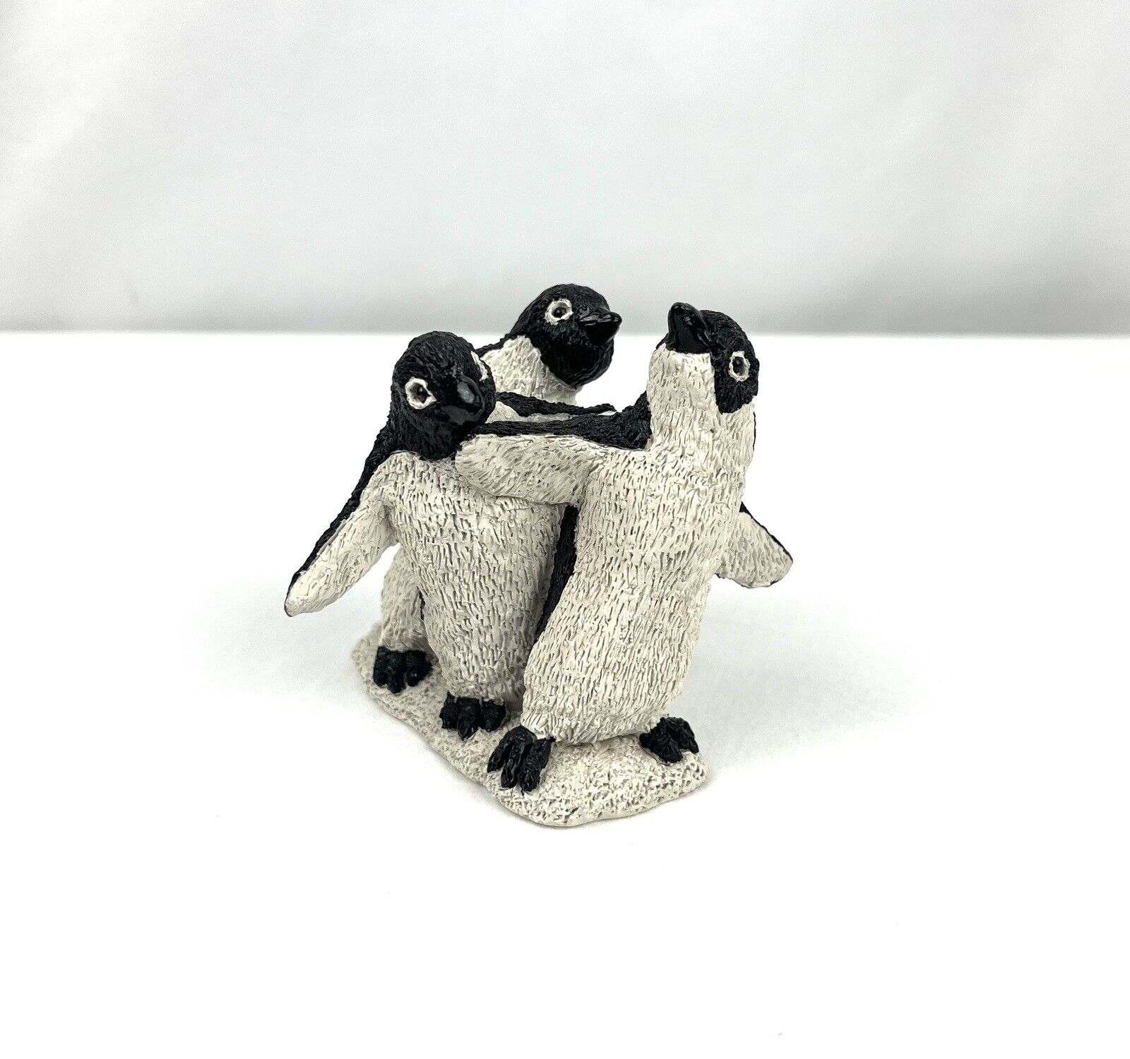 Vintage Stone Critters Waddle of Penguins Figurine 1994 UDC United Design Corp