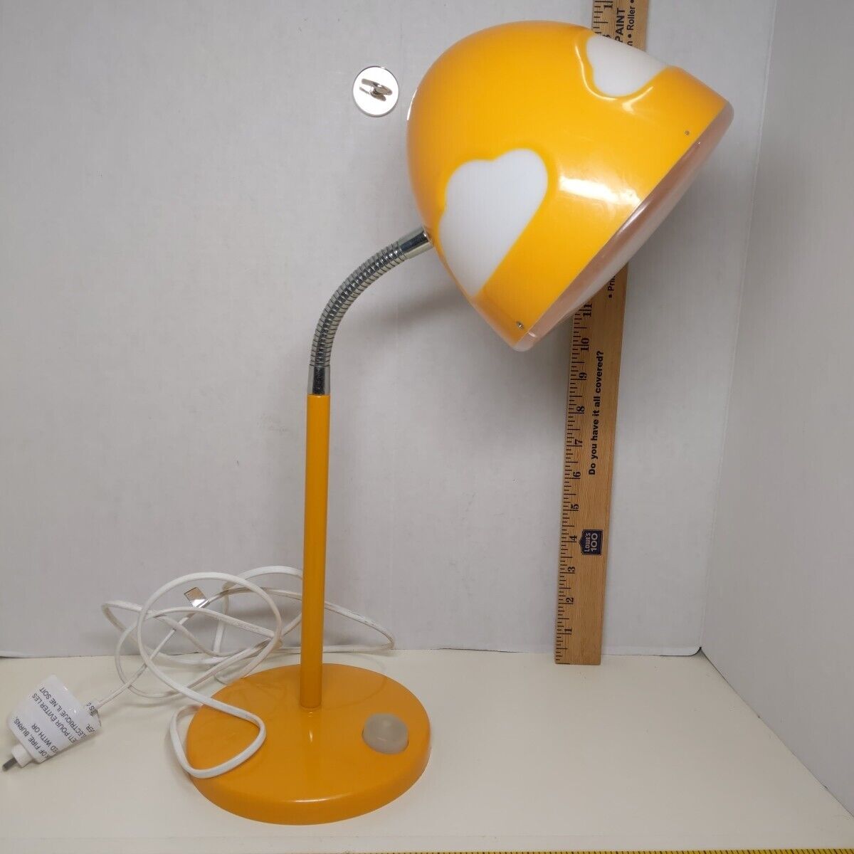 Vintage IKEA Skojig Desk Lamp Orange Cloud Retro Gooseneck