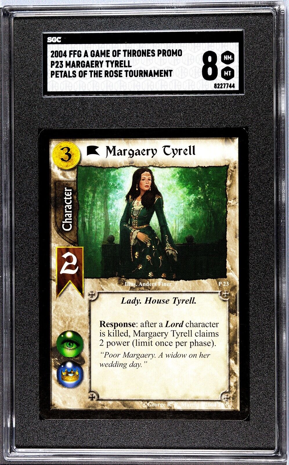 2003 Game of Thrones CCG Petals of the Rose Promo P23 Margaery Tyrell SGC 8