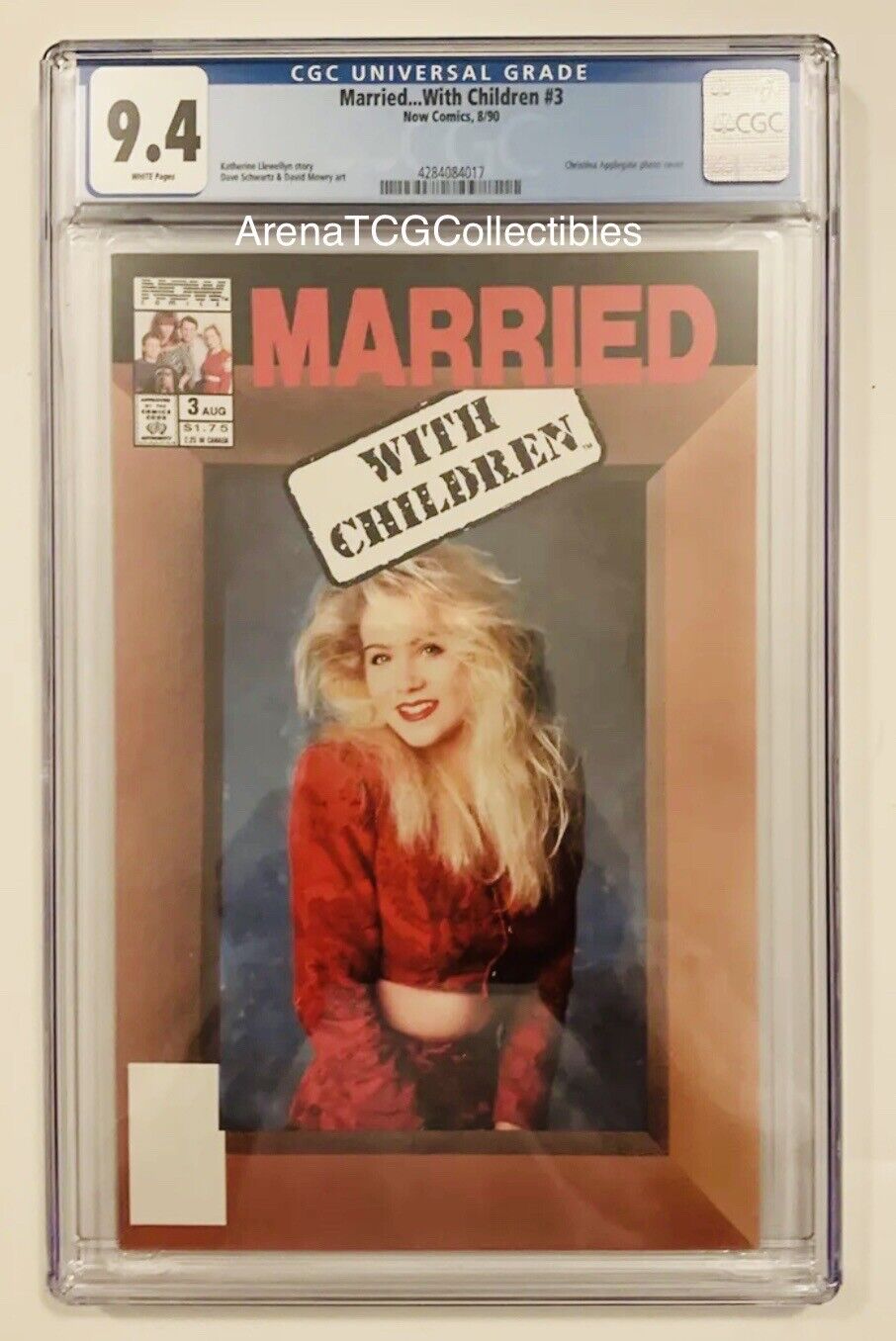 1990 NOW Comics Married with Children #3 Christina Applegate 1st Cover CGC 9.4